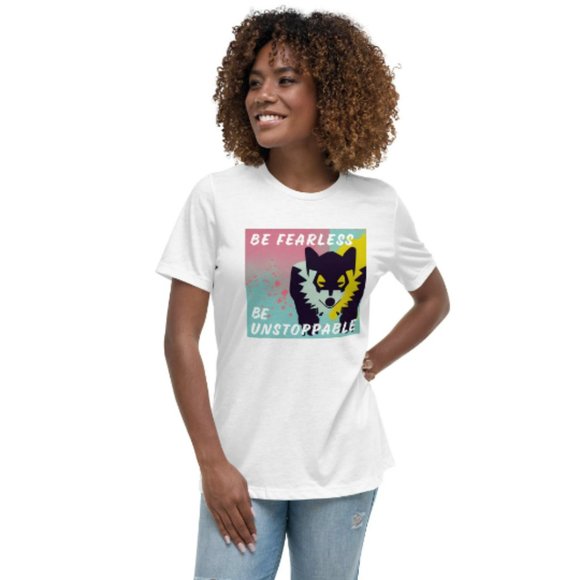 Team Honey Badger "Be Fearless, Be Unstoppable" Women's Relaxed T-Shirt - Picture 1 of 1
